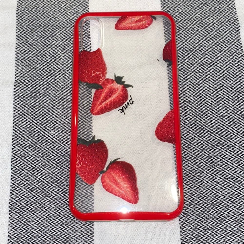 PINK Strawberry iPhone X Case